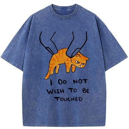 Tokyo-Tiger No Touchy Cat Washed T-Shirt