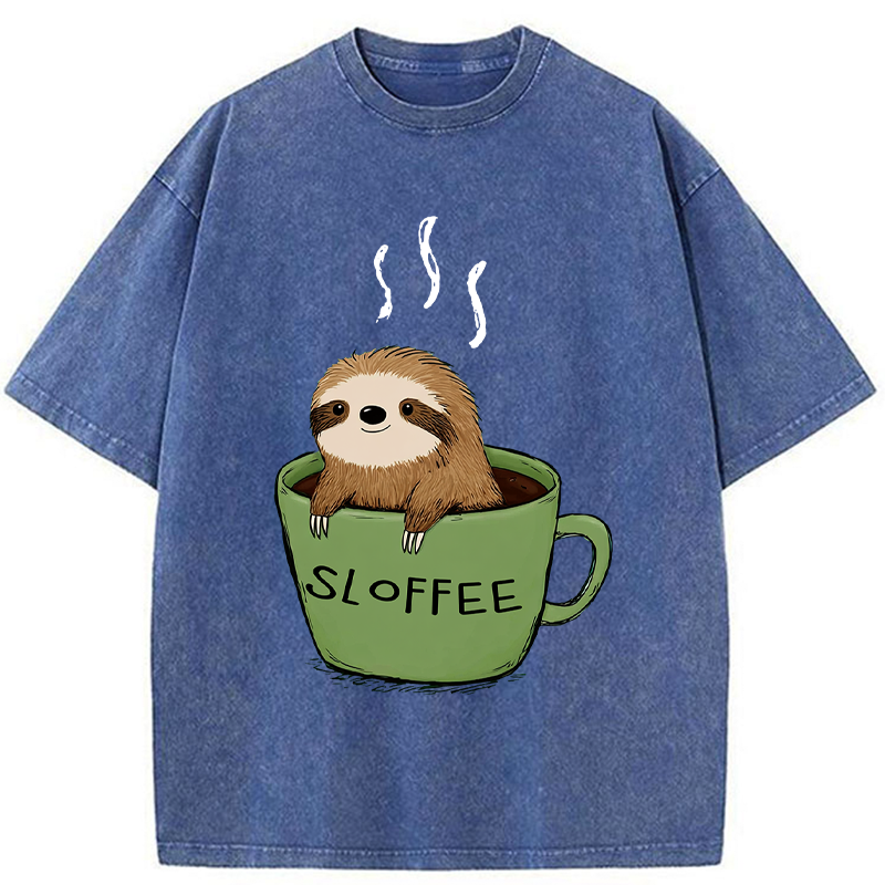 Tokyo-Tiger Sloffee Time Washed T-Shirt