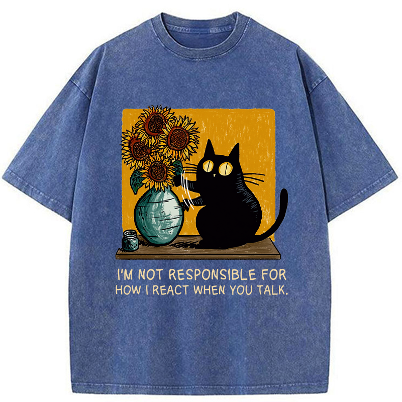 Tokyo-Tiger Blame The Words, Not Me Washed T-Shirt