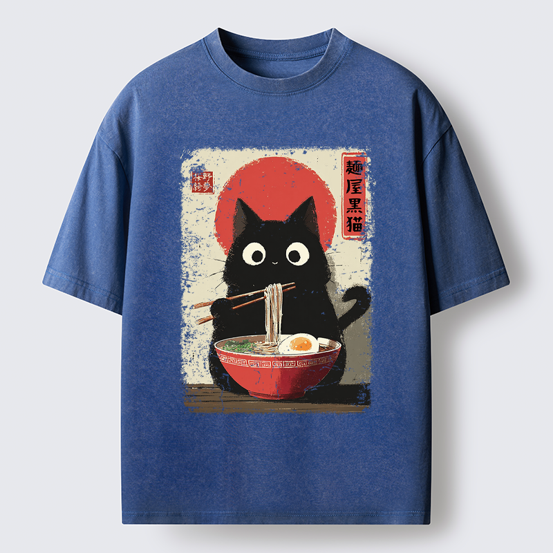 Tokyo-Tiger Slurp Meowster Washed T-Shirt