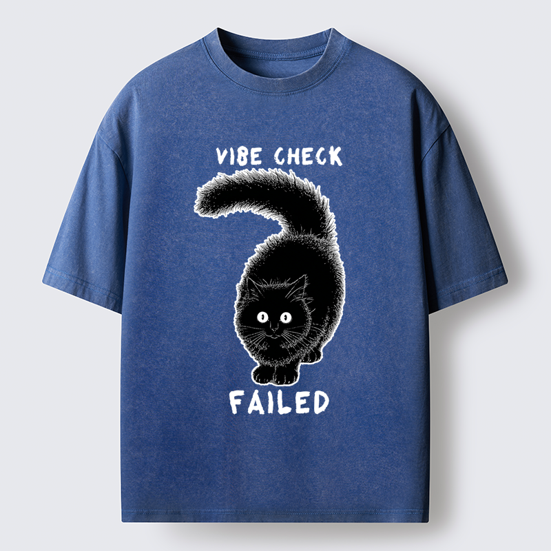 Tokyo-Tiger Cat's Vibe Check Washed T-Shirt