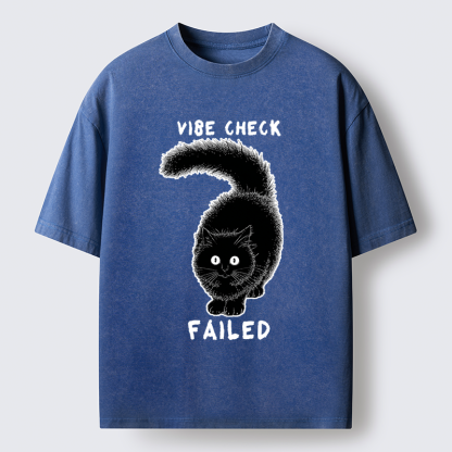 Tokyo-Tiger Cat's Vibe Check Washed T-Shirt