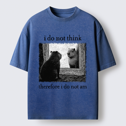 Tokyo-Tiger Capybara Paradox Washed T-Shirt