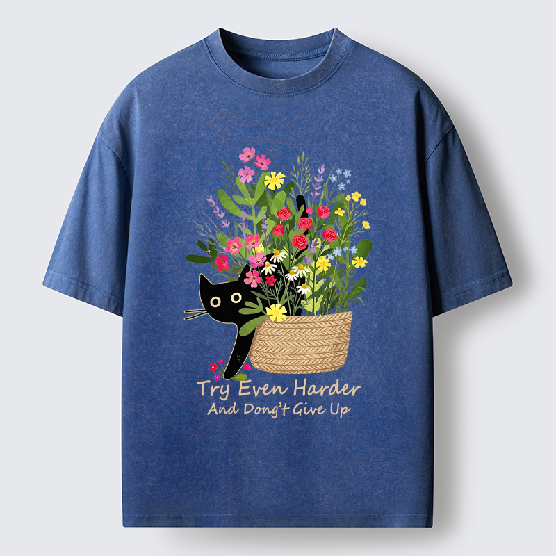 Tokyo-Tiger Bloom&Persevere Washed T-Shirt