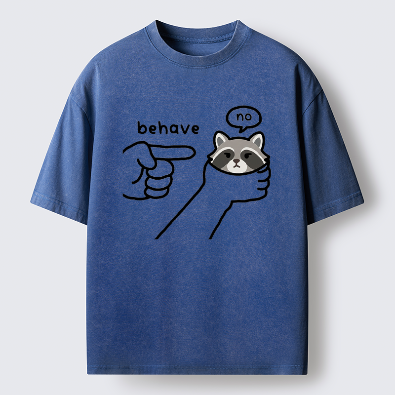 Tokyo-Tiger Rebellious Raccoon Washed T-Shirt