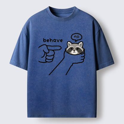Tokyo-Tiger Rebellious Raccoon Washed T-Shirt