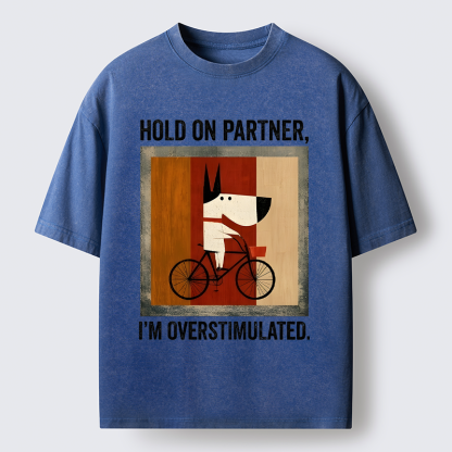 Tokyo-Tiger Overstimulated Pup Washed T-Shirt