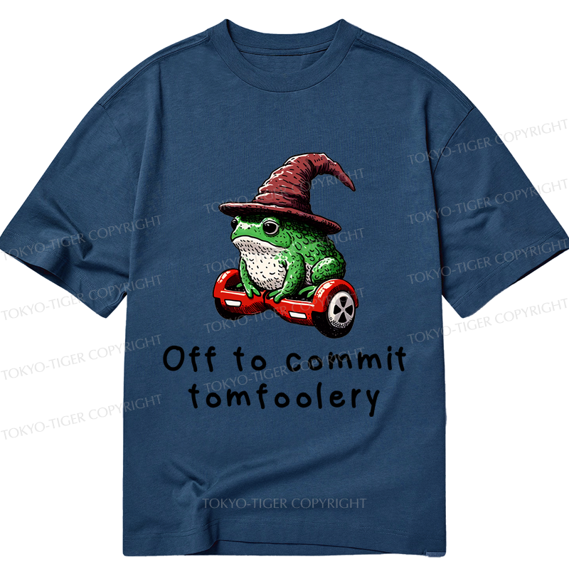 Tokyo-Tiger Japanese Frog Riding A Balance Scooter Classic T-Shirt