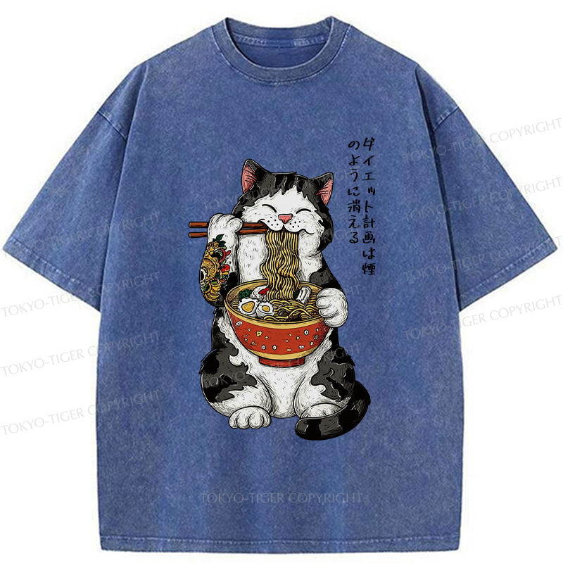 Tokyo-Tiger Diet Plans Shattered Into Nothingness Washed T-Shirt