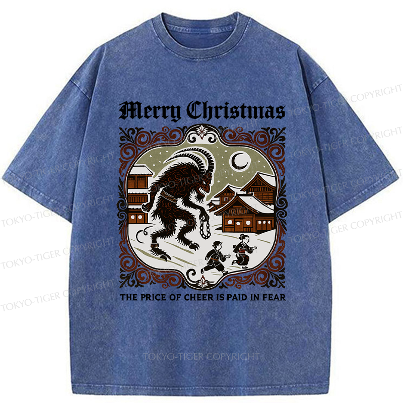 Tokyo-Tiger The Price of Cheer is Paid in Fear Washed T-Shirt