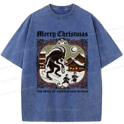 Tokyo-Tiger The Price of Cheer is Paid in Fear Washed T-Shirt