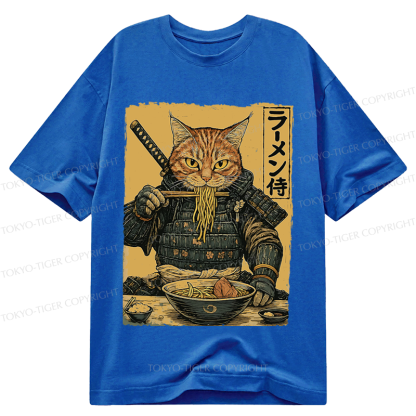 Tokyo-Tiger Cat General Eating Ramen Classic T-Shirt
