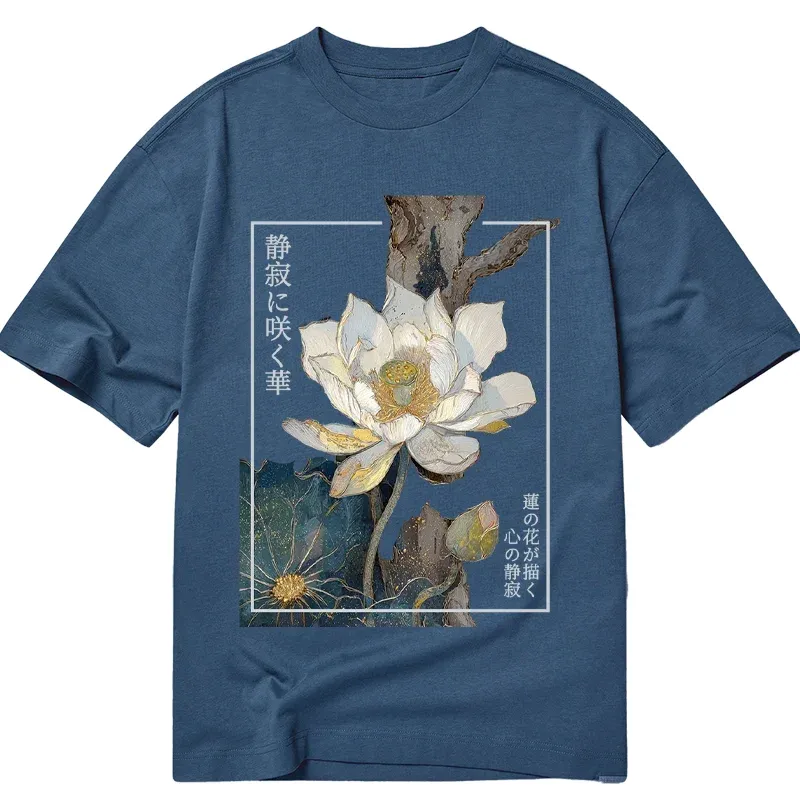 Tokyo-Tiger Blooming Lotus Japan Classic T-Shirt