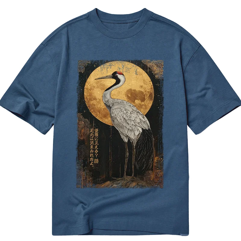 Tokyo-Tiger Vintage Japanese Crane Kanji Classic T-Shirt