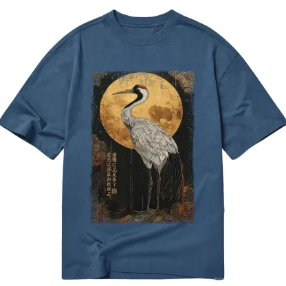 Tokyo-Tiger Vintage Japanese Crane Kanji Classic T-Shirt