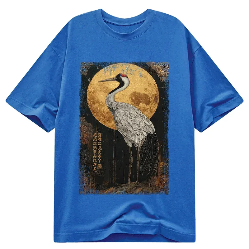 Tokyo-Tiger Vintage Japanese Crane Kanji Classic T-Shirt