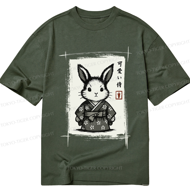 Tokyo-Tiger Woodcut Bunny Classic T-Shirt