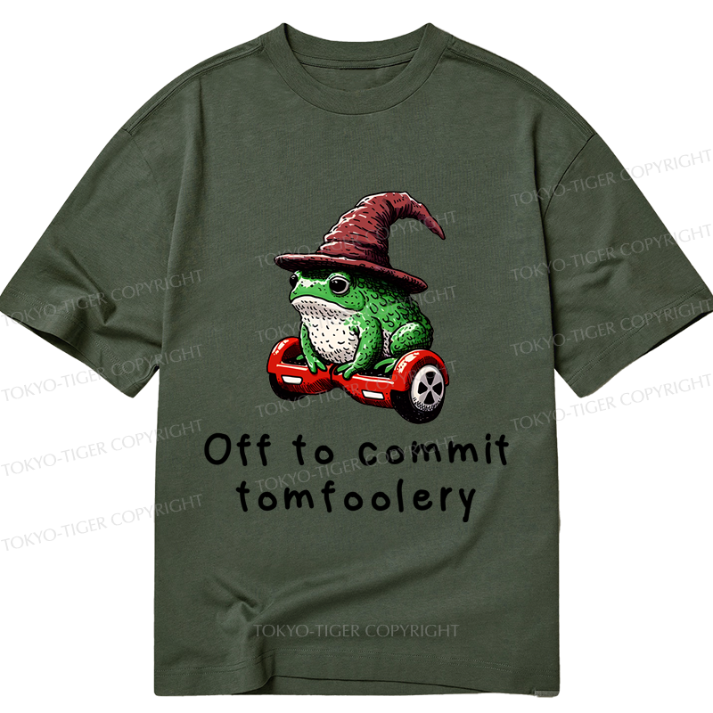 Tokyo-Tiger Japanese Frog Riding A Balance Scooter Classic T-Shirt