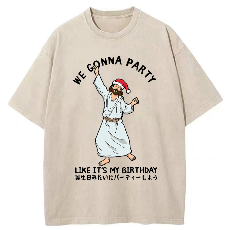 Tokyo-Tiger Party Like the Messiah Washed T-Shirt