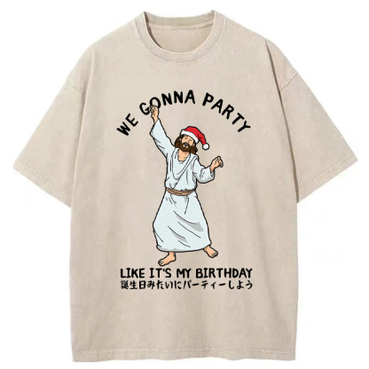 Tokyo-Tiger Party Like the Messiah Washed T-Shirt