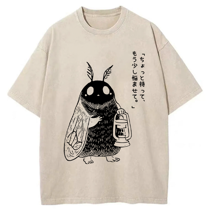 Tokyo-Tiger Moth of Overthinking Washed T-Shirt