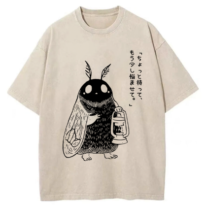 Tokyo-Tiger Moth of Overthinking Washed T-Shirt