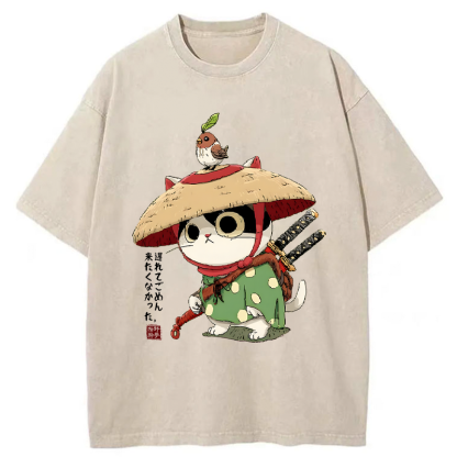 Tokyo-Tiger Sorry I’m Late, I Didn’t Want to Come Washed T-Shirt