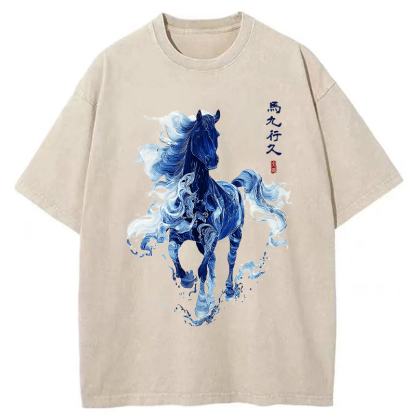 Tokyo-Tiger Everything goes smoothly Washed T-Shirt