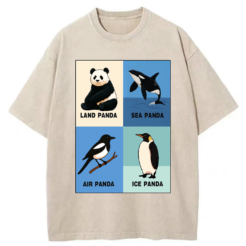 Tokyo-Tiger Panda Multiverse Washed T-Shirt