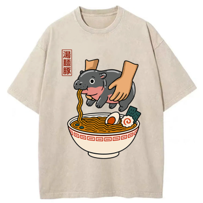 Tokyo-Tiger Noodles Got Me Washed T-Shirt