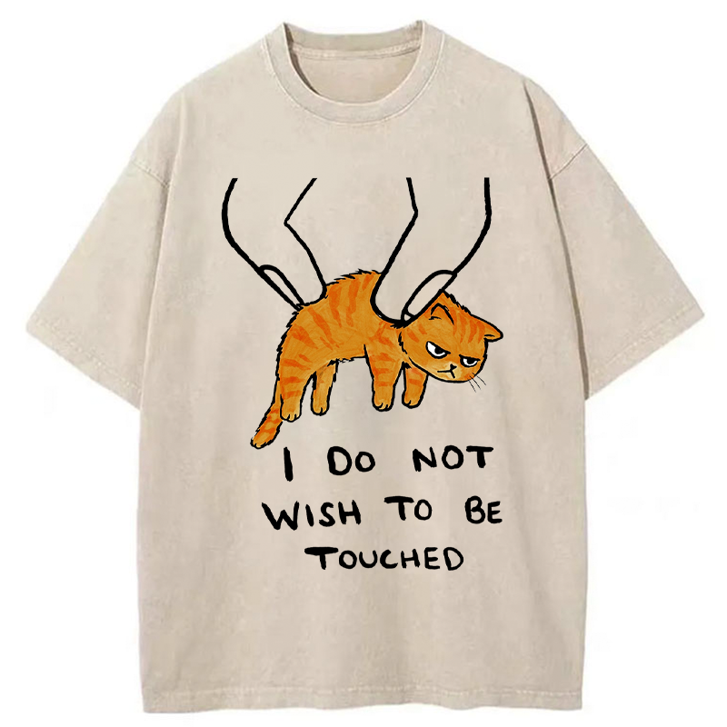 Tokyo-Tiger No Touchy Cat Washed T-Shirt