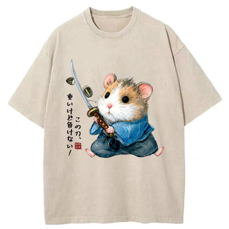 Tokyo-Tiger Heavy Sword, Strong Heart Washed T-Shirt