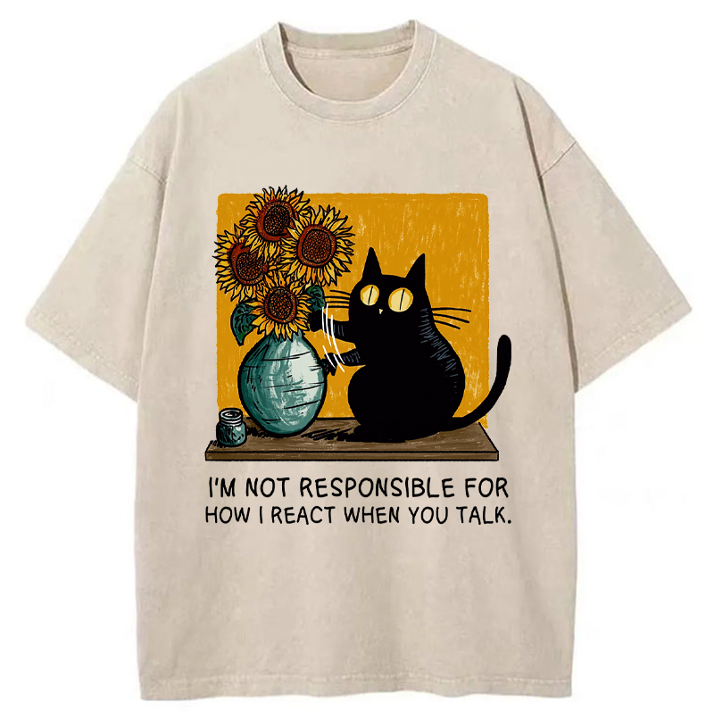 Tokyo-Tiger Blame The Words, Not Me Washed T-Shirt