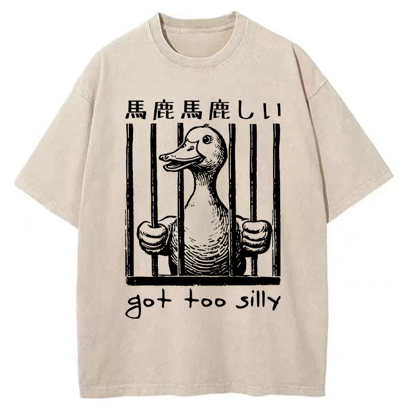 Tokyo-Tiger Silly Goose Lockup Washed T-Shirt