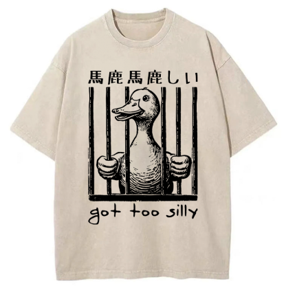 Tokyo-Tiger Silly Goose Lockup Washed T-Shirt