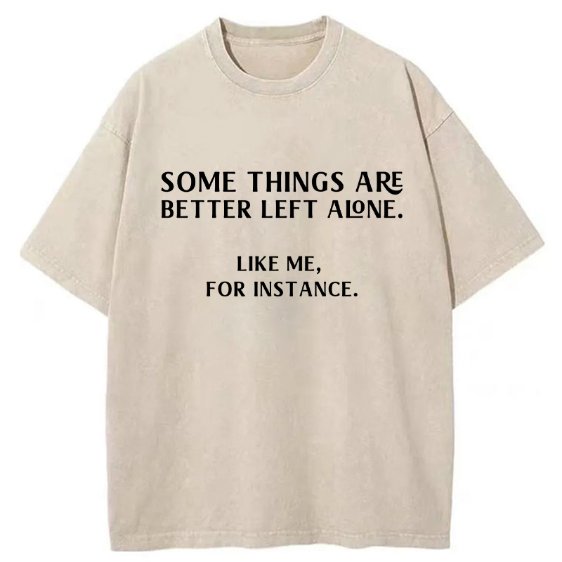 Tokyo-Tiger Alone and Loving It Washed T-Shirt