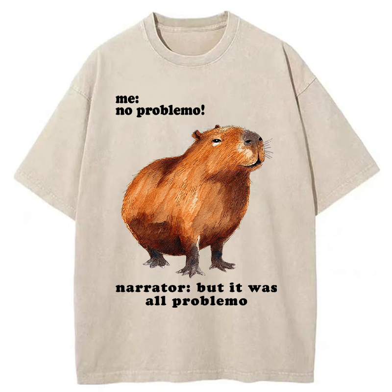 Tokyo-Tiger All Problemo, No Panic Washed T-Shirt