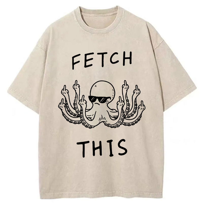 Tokyo-Tiger OctoDon't Care Washed T-Shirt