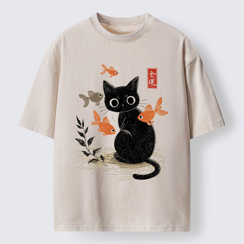 Tokyo-Tiger Paws of Prosperity Washed T-Shirt