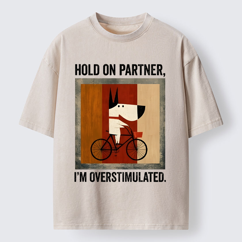 Tokyo-Tiger Overstimulated Pup Washed T-Shirt