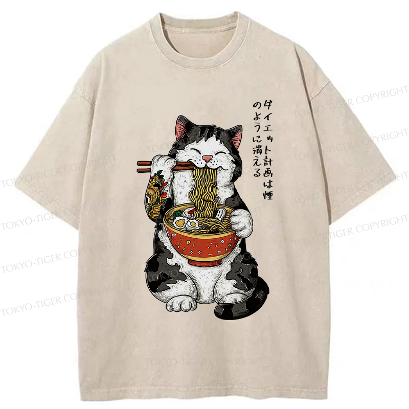 Tokyo-Tiger Diet Plans Shattered Into Nothingness Washed T-Shirt
