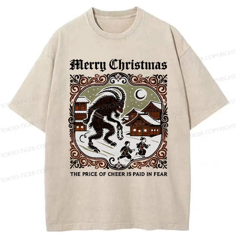 Tokyo-Tiger The Price of Cheer is Paid in Fear Washed T-Shirt