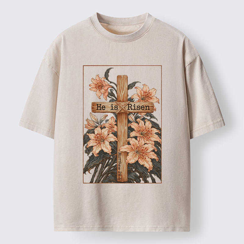 Tokyo-Tiger The Resurrection Lily Washed T-Shirt
