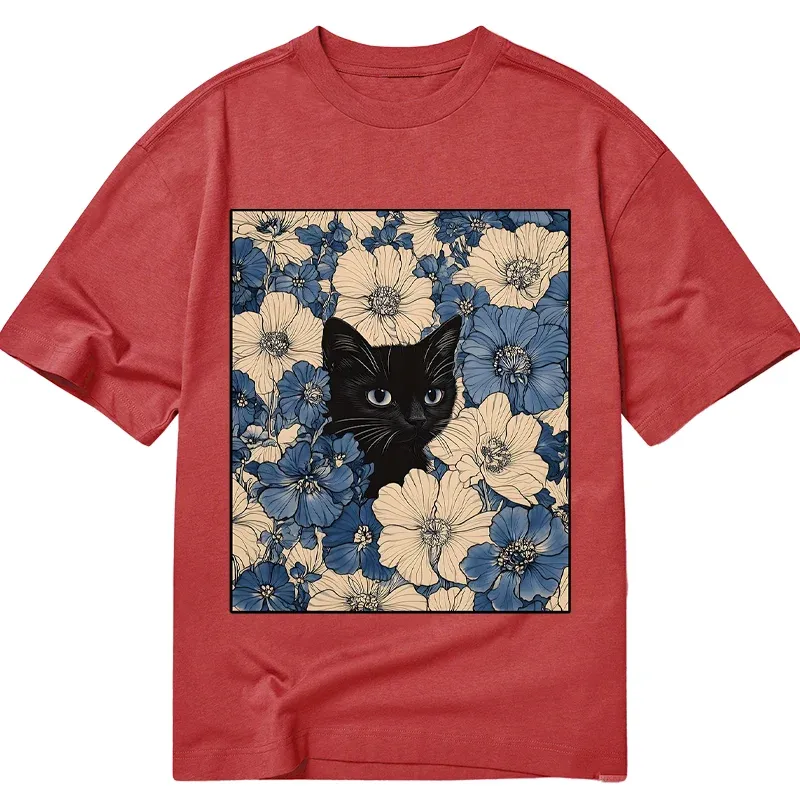 Tokyo-Tiger Cat In The Flowers Classic T-Shirt