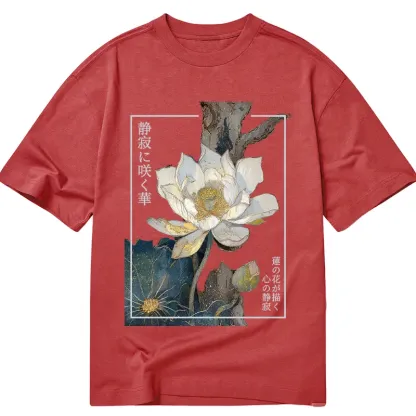 Tokyo-Tiger Blooming Lotus Japan Classic T-Shirt
