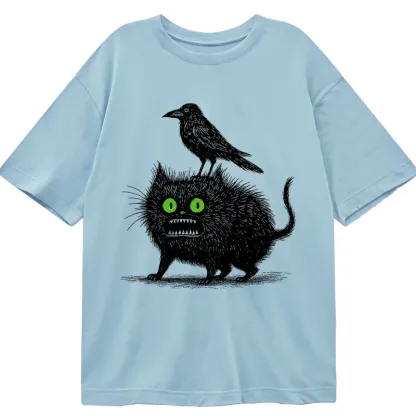 Tokyo-Tiger Crow And Black Cat Classic T-Shirt