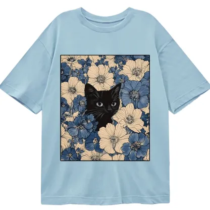 Tokyo-Tiger Cat In The Flowers Classic T-Shirt