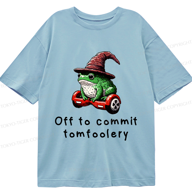 Tokyo-Tiger Japanese Frog Riding A Balance Scooter Classic T-Shirt