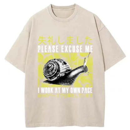 Tokyo-Tiger Snails That Work According To Their Own Rules Washed T-Shirt