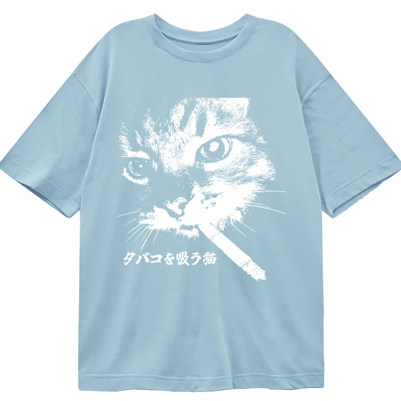 Tokyo-Tiger Retro Cat Smoking Classic T-Shirt